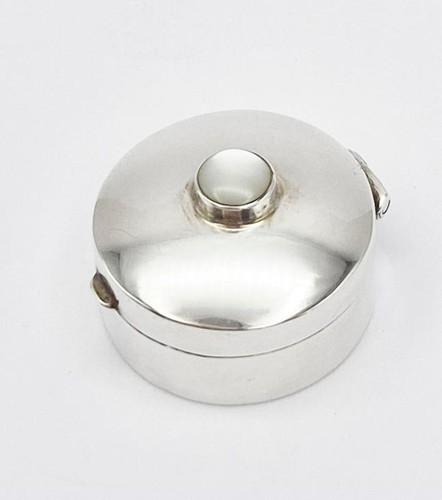 Vintage sterling silver pill - silver,