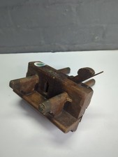 Vintage Wooden Carpentry Plough Profile Plane #2 Decorative Prop Mancave 