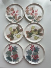 6 Melamine Cloverleaf Coasters in original Melamine Case