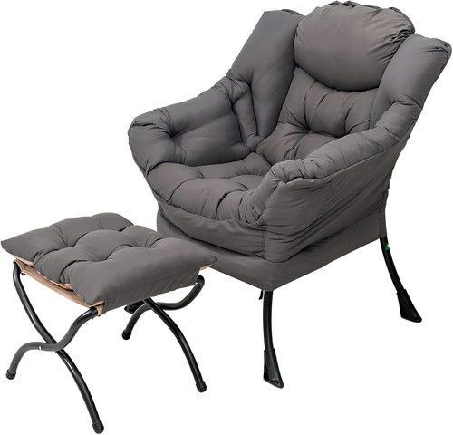 Lazy chair with ottoman - chair,