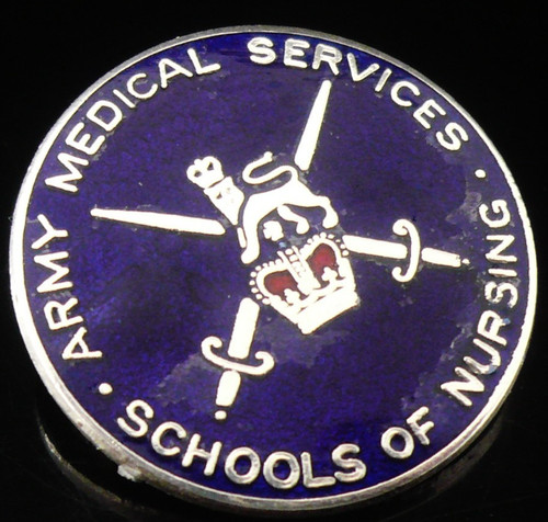 Vintage enamel nursing badge - nursing,