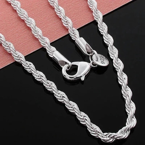 4mm diamond cut solid 925 - cut,