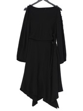 Karen Millen A-Line Midi Dress UK10 in Black