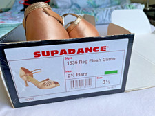 SUPADANCE DANCE SHOES LATIN BALLROOM SIZE 3.5 IN BOX PRE OWNED