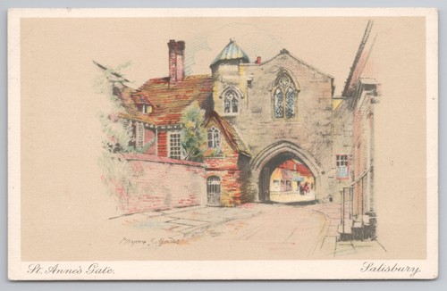 Vintage postcard marjorie - vintage,