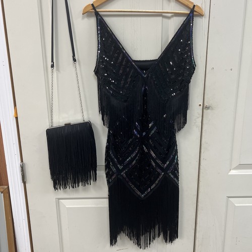 Babeyond black sequin flapper - babeyond,