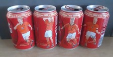 4 X World Cup 1998 Holland Coca Cola Coke Cans De Boer, Cocu, Numan, Overmars