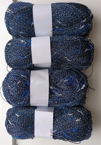 Blue silver metallic - blue,
