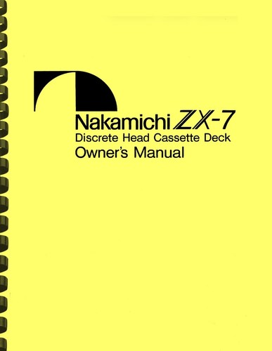 Nakamichi cassette deck - zx-7,