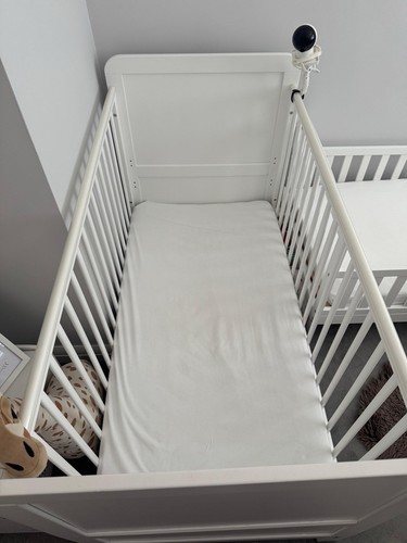 White cot bed - bed, with