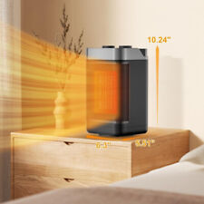 Barely Use_Space Heater Energy Efficient 10 Inch 1500W Heater for Home 60° Range