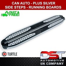 Plus Silver Running Board Side Steps For Vauxhall Combo Life 2019-on SWB