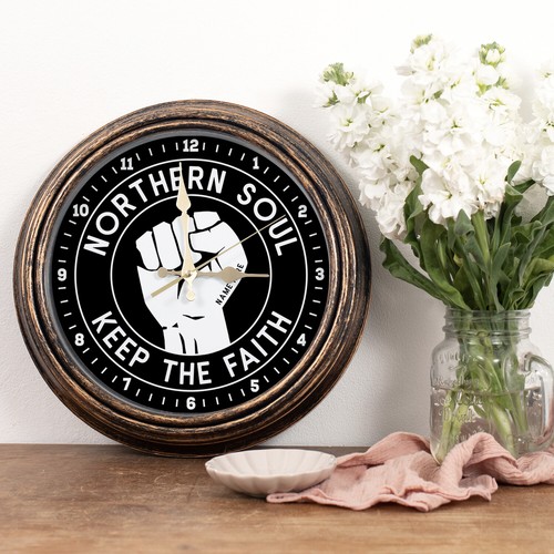 Personalised wall clock - wall,