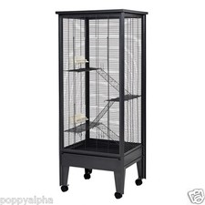 Chinchilla Rat Degu Chipmunk Cage Large All Metal Tall Grey Indoor