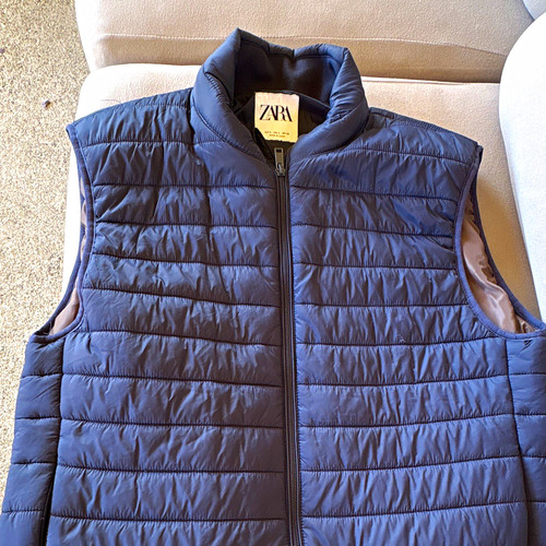 Zara men blue quilted - men’s,