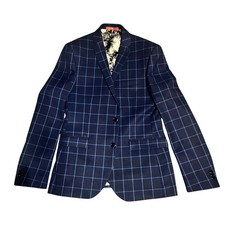 3 Piece Suit | Navy Checkered