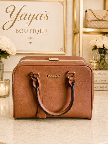 Bessie brown large hard frame - brown,