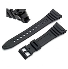 W96 Black Resin Casio Replacement Watch Strap/Band to fit W-96H | Black