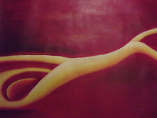 rot gelb abstract riesige ölgemälde leinen sich kunst modern original