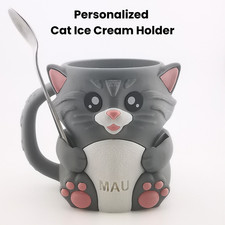 Cat ice cream pint holder (Ben