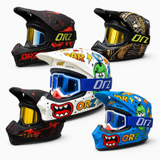 Full-Face Off-Road Motocross Helmet, Motorcycle Helmet DOT Certified BMX KTM