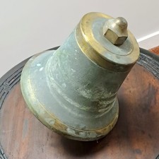 Antique Brass Bell With Electric Mechanism Fire Engine Ship