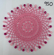 Hand Made Crochet Beaded Jug