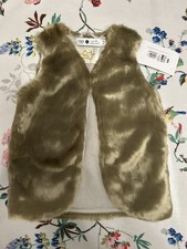 M&S Marie-Chantal collaboration 3-4 years fluffy gillet faux fur body warmer 