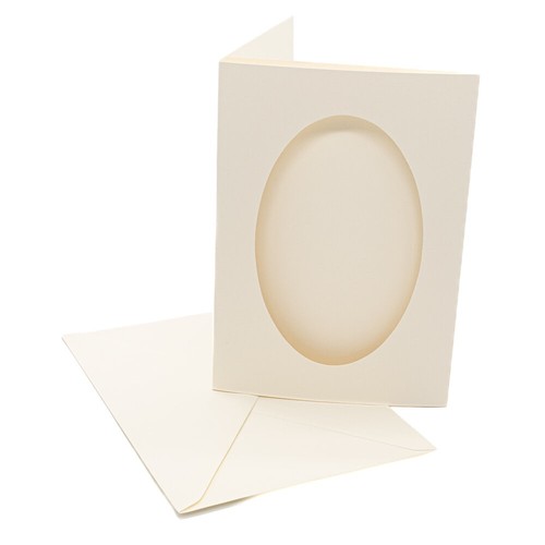 Oval aperture cards - oval,