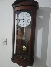 Hermle Alderley Mechanical Regulator Wall Clock -Walnut - 1/2 Hour Strike