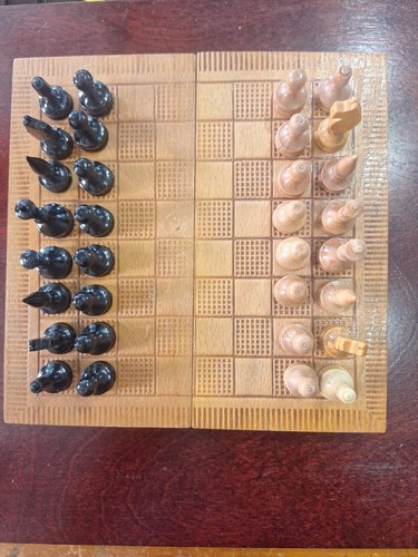 Travel chess set vintage - travel,