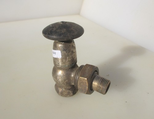 Vintage brass radiator - radiator, tap