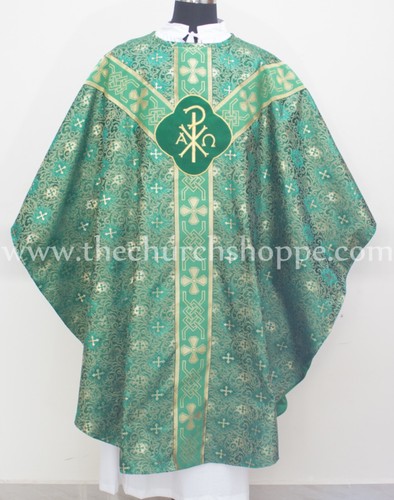 Metallic green gothic vestment - gothic,
