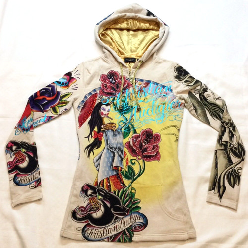 Women cream hoodie - cream, rare