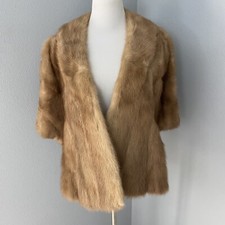 Natural Fur Blonde Mink Wrap