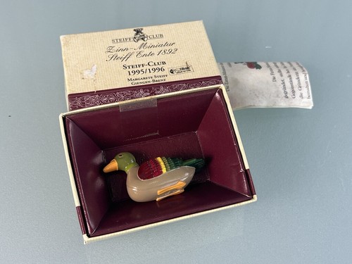 Steiff pewter miniature duck - steiff,