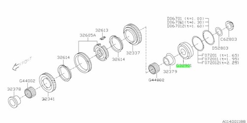 Roller bearing for subaru - for:,