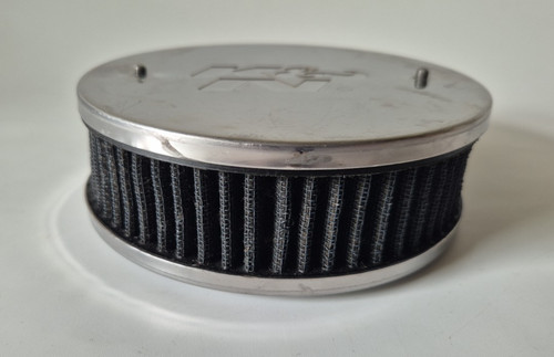 Chrome air filter assembly - k&n,