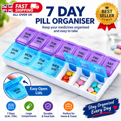 Weekly daily pill box - weekly,