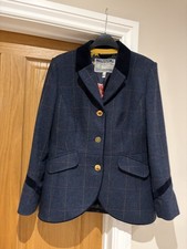 Joules Tweed Jacket UK 12 Navy