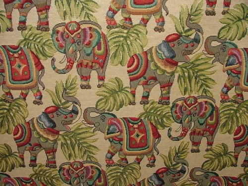Elephant tapestry upholstery - elephant,