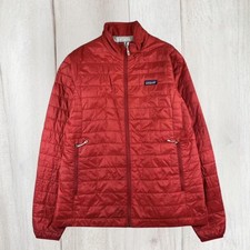 Patagonia Red full zip puffer jacket