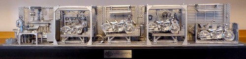 Franklin mint pewter harley - pewter,