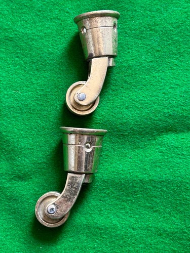 Small brass cup casters - x,