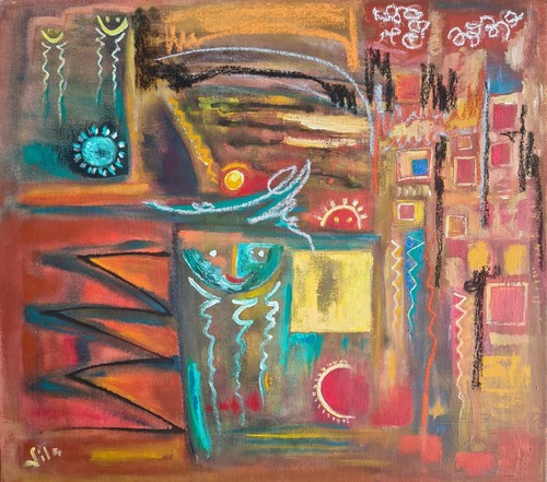 Original abstract painting - original,