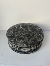 Villeroy &Boch Ravenna Large Dinner Serving Plate Black Marble Pattern x8