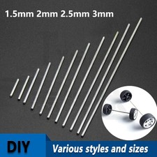 Metal Round Axles Long Shaft Rod Bars 1.5/2/3mm for DIY Model Toy RC Car Wheel