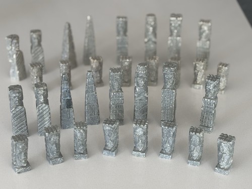 Stone chess set - chess,