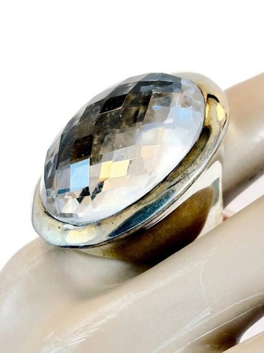 Quartz ring sterling - sterling, silver