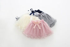 Girls Skirt Tutu Tulle Pearls Ruffled Knee Length Elegant Toddler Age 2-7 Years